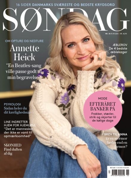 Sondag – 1 September 2025 Cover