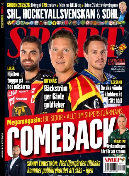 Sport – 4 September 2025 Cover