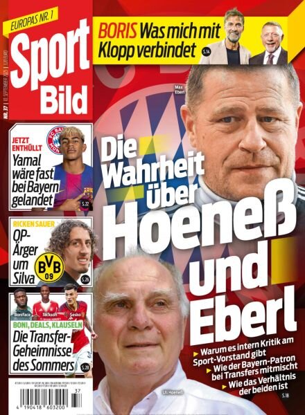 Sport Bild – 10 September 2025 Cover