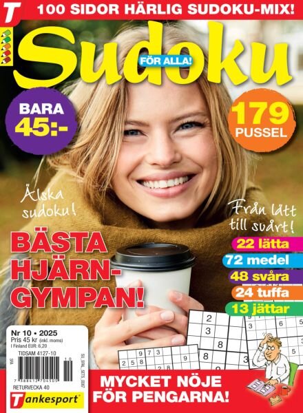 Sudoku fOr Alla – 3 September 2025 Cover