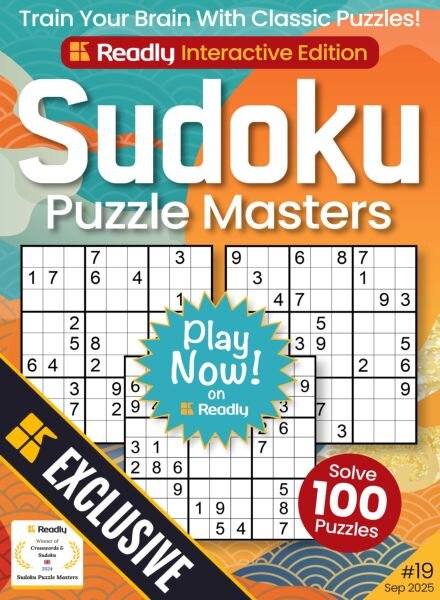 Sudoku Puzzle Masters – September 2025 Cover