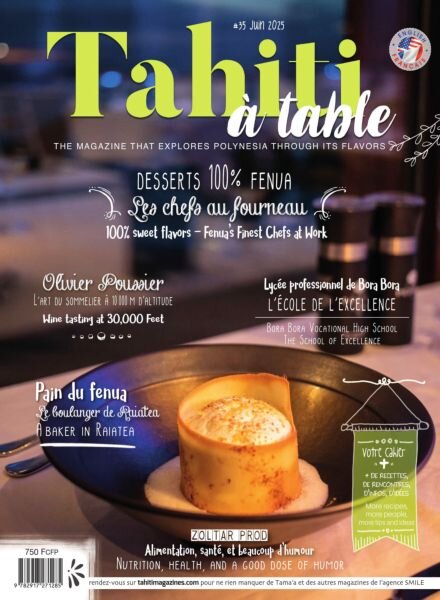 Tahiti a table – Juin 2025 Cover