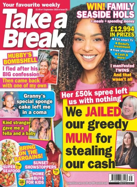 Take a Break Weekly – 28 August 2025 Cover