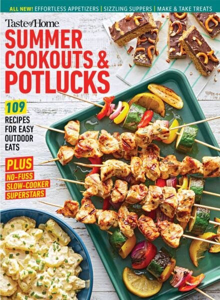 Taste OF Home – Summer Cookouts & Potlucks 2025 Cover