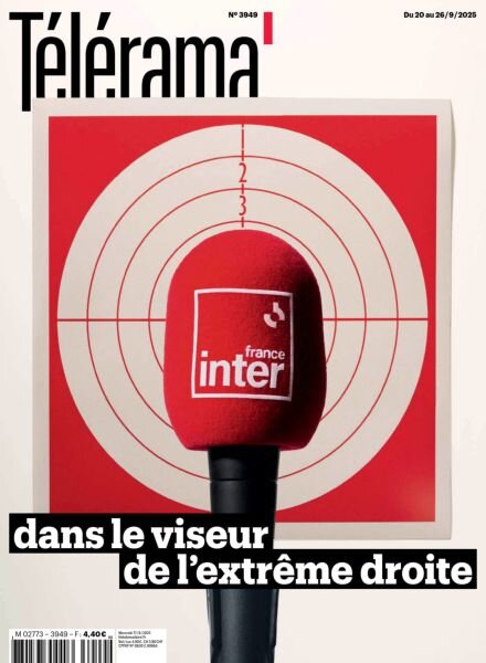Telerama Magazine – 17 Septembre 2025 Cover