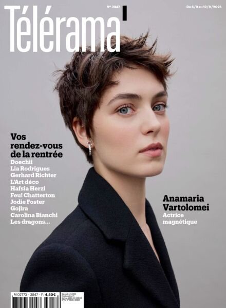 Telerama Magazine – 3 Septembre 2025 Cover