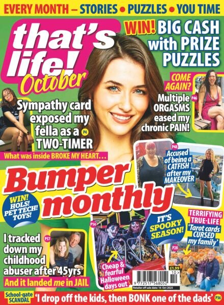 That’s Life Monthly – October 2025 Cover
