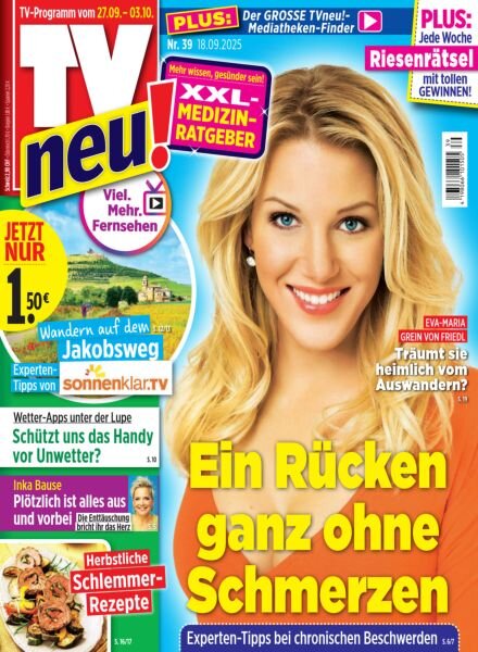 TV neu – Nr 39 2025 Cover