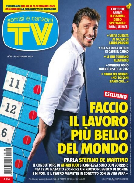 TV Sorrisi e Canzoni – 16 Settembre 2025 Cover