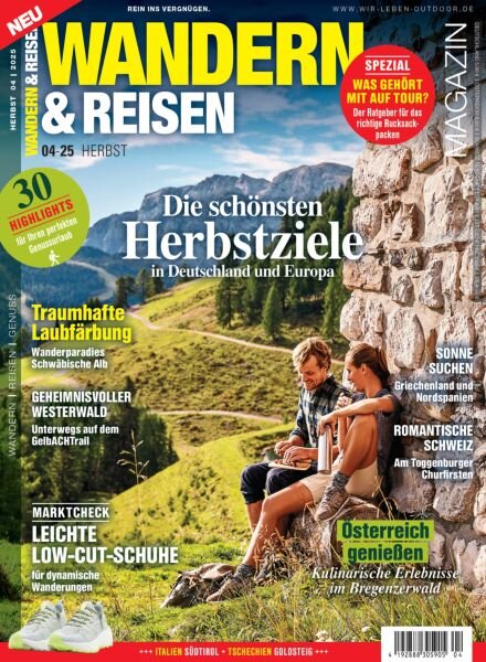 Wandern & Reisen – Herbst 2025 Cover