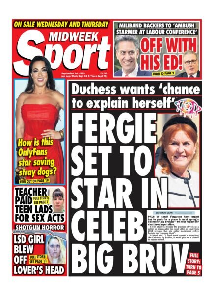 Weekend Sport – 24 September 2025 Cover