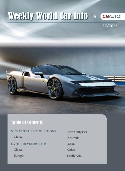 Weekly World Car Info – 13 September 2025 Cover