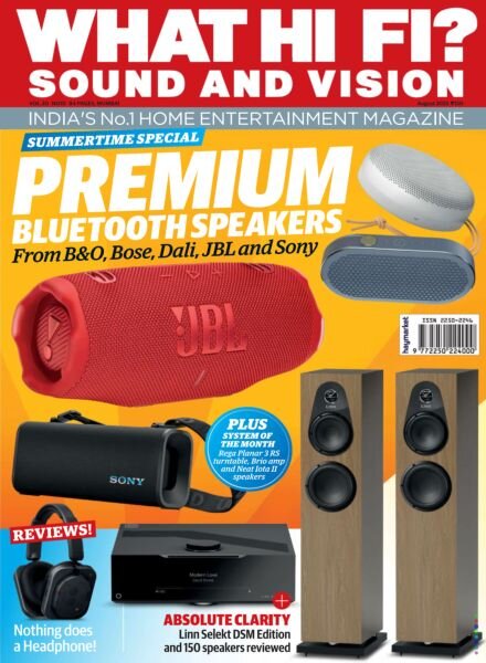 What Hi-Fi Sound and Vision India – August 2025 Cover