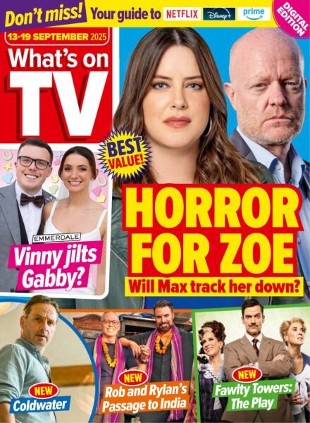 What’s on TV – 13 September 2025 Cover