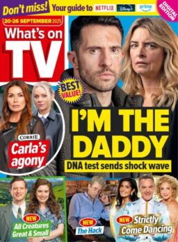 What’s on TV – 20 September 2025