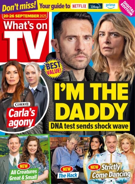 What’s on TV – 20 September 2025 Cover
