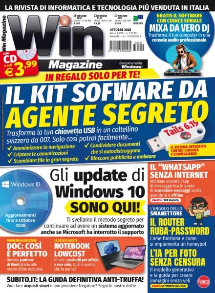 Win Magazine – Ottobre 2025 Cover