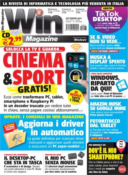 Win Magazine – Settembre 2022 Cover