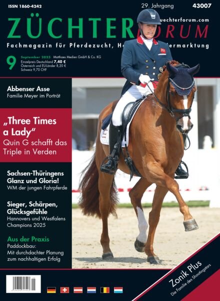 Zuchterforum – September 2025 Cover
