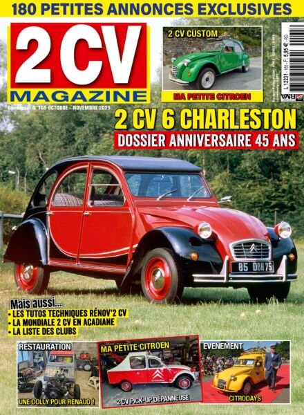 2 CV Magazine – Octobre-Novembre 2025 Cover