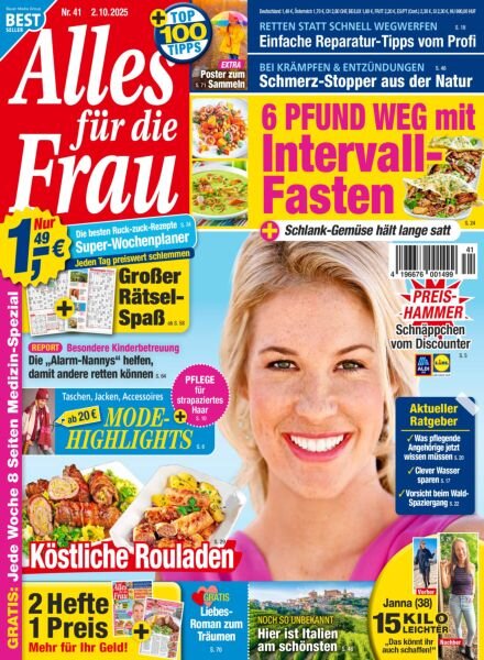 Alles fur die Frau – 2 Oktober 2025 Cover