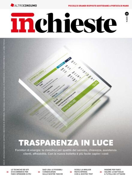 Altroconsumo Inchieste – Ottobre 2025 Cover