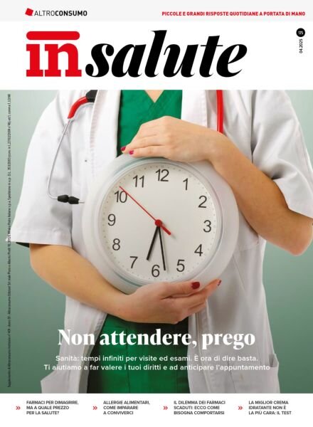 Altroconsumo InSalute – Aprile 2025 Cover