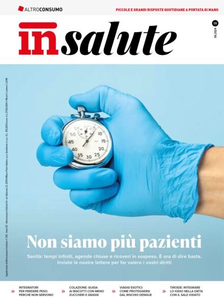 Altroconsumo InSalute – Giugno 2024 Cover