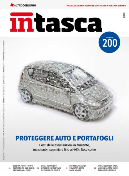 Altroconsumo InTasca – Gennaio 2025 Cover