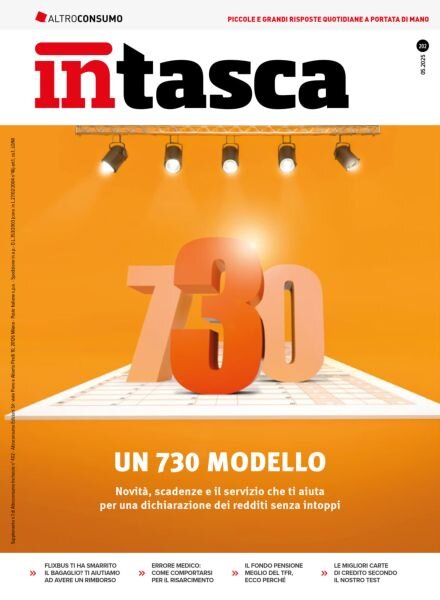 Altroconsumo InTasca – Maggio 2025 Cover