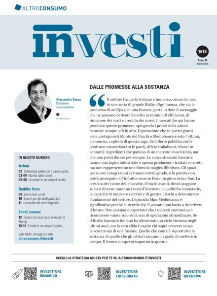 Altroconsumo Investi – 9 Settembre 2025 Cover