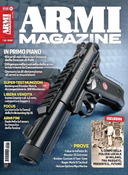 Armi Magazine – Novembre 2025 Cover