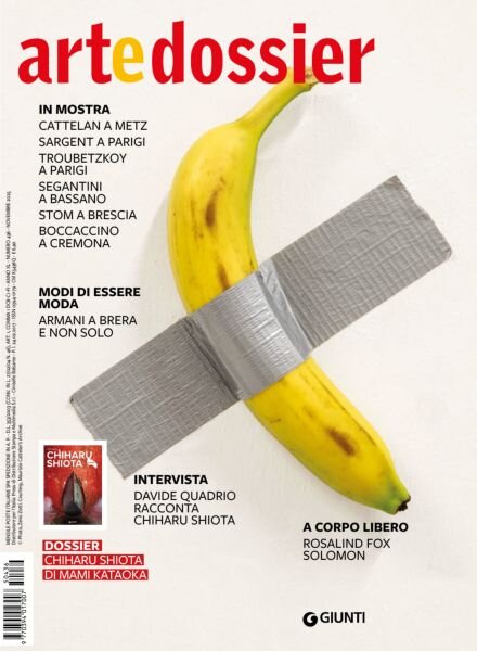 Art e Dossier – Novembre 2025 Cover