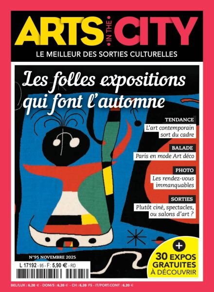 Arts in the City – Novembre 2025 Cover