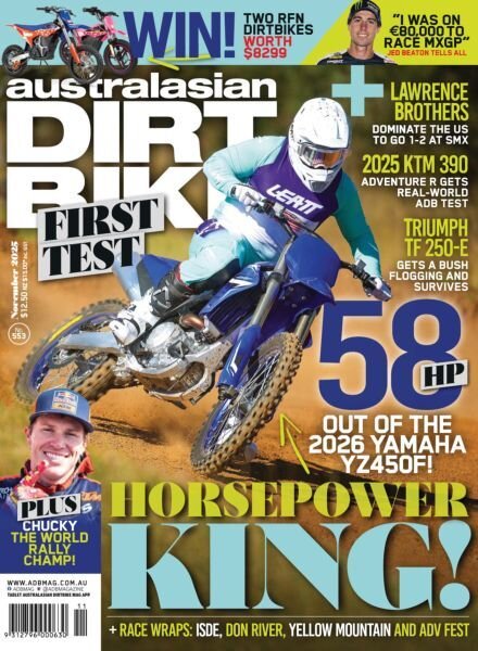 Australasian Dirt Bike – Issue 553 2025 Cover