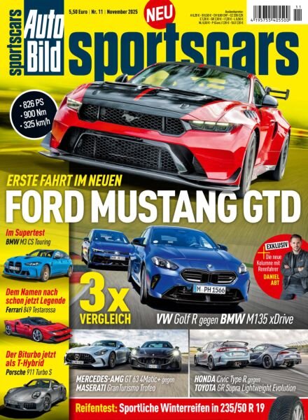 Auto Bild Sportscars – November 2025 Cover