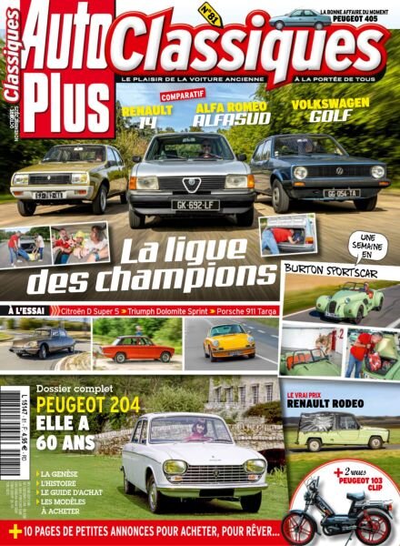 Auto Plus Classiques – Octobre-Novembre 2025 Cover