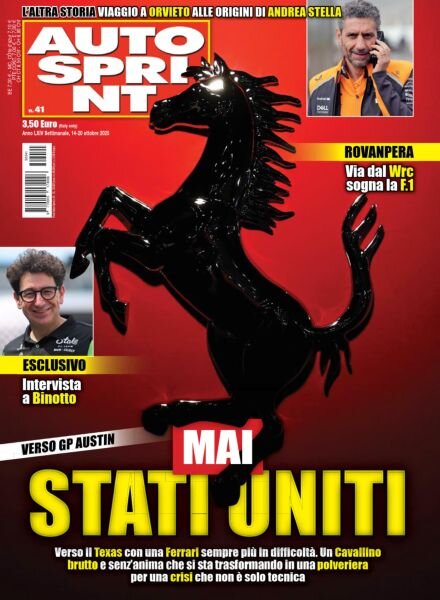 Auto Sprint – 14 Ottobre 2025 Cover