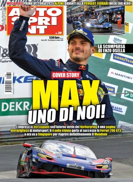 Auto Sprint – 30 Settembre 2025 Cover
