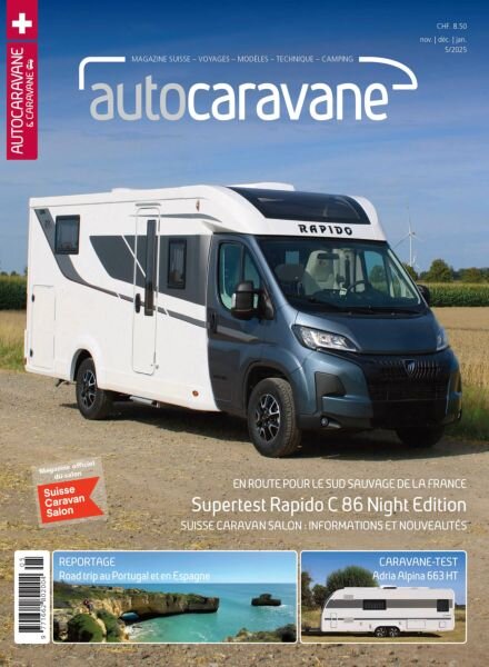 Autocaravane – Novembre-Decembre 2025 – Janvier 2026 Cover