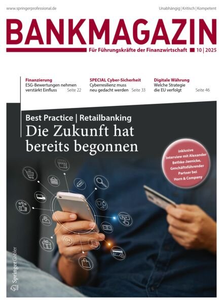 Bankmagazin – Oktober 2025 Cover