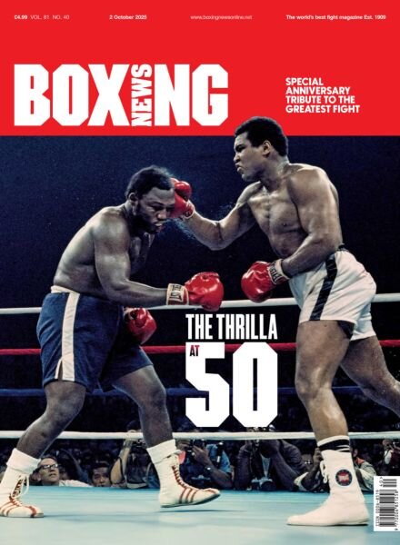 Boxing News – 2 October 2025 Cover