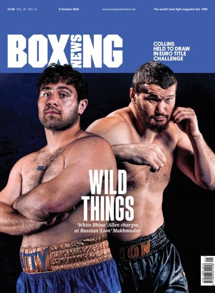 Boxing News – 9 October 2025 Cover