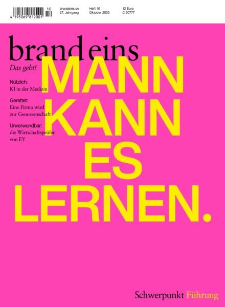 Brand Eins – Oktober 2025 Cover