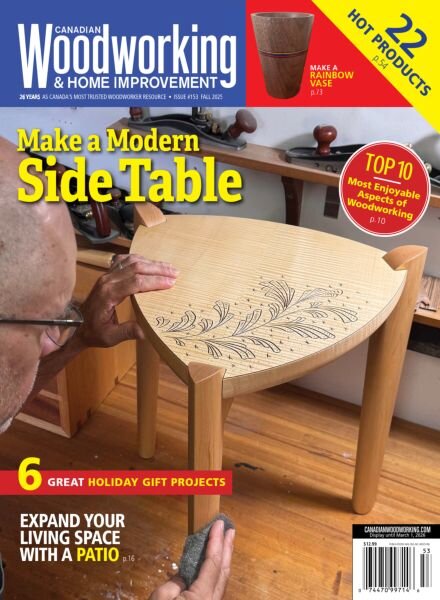 Canadian Woodworking – Fall 2025 Cover