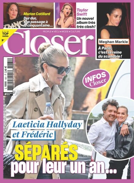 Closer France – 10 Octobre 2025 Cover