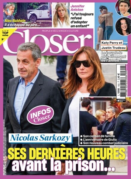 Closer France – 17 Octobre 2025 Cover