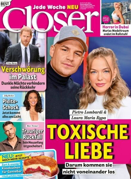 Closer Germany – 15 Oktober 2025 Cover