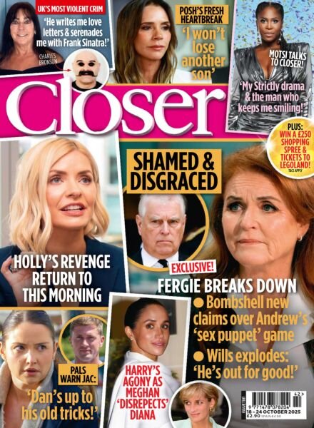 Closer UK – 18 October 2025 Cover