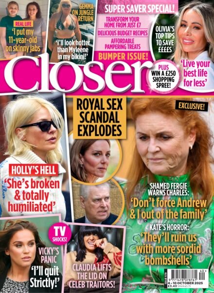 Closer UK – 4 October 2025 Cover